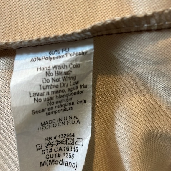 Brown pleather corset style crop top. Sleeveless - Picture 4 of 4